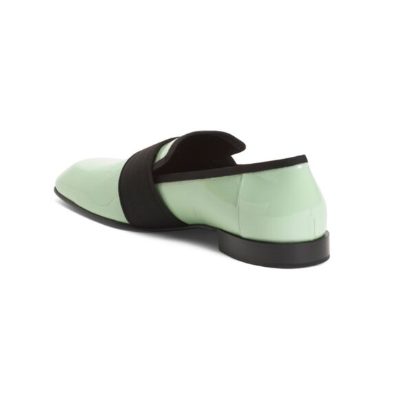 VICTORIA BECKHAM Mint Made In Italy Patent Leather Two Tone Penny Loafers - Picture 2 of 2